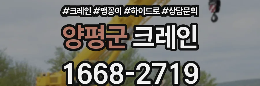 양평군 크레인