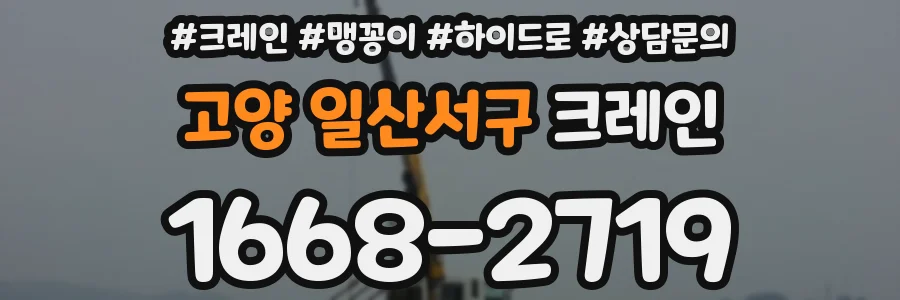 고양 일산서구 크레인