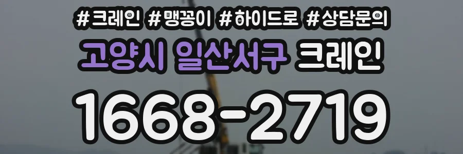 고양시 일산서구 크레인