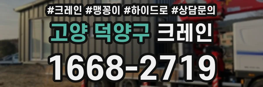 고양 덕양구 크레인