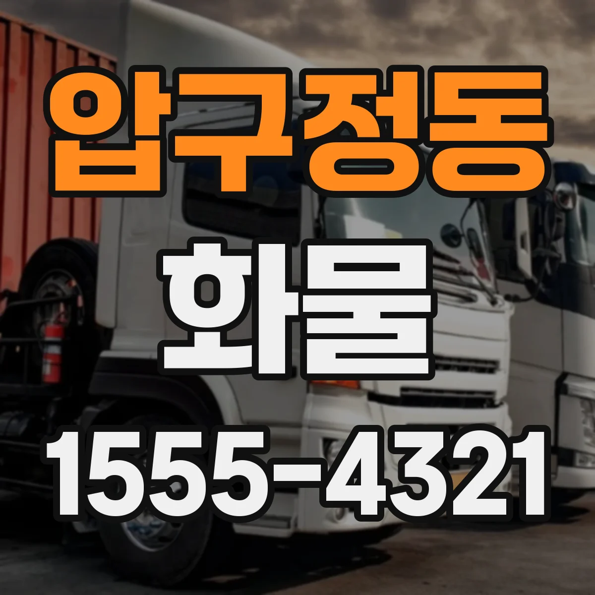 압구정동 화물