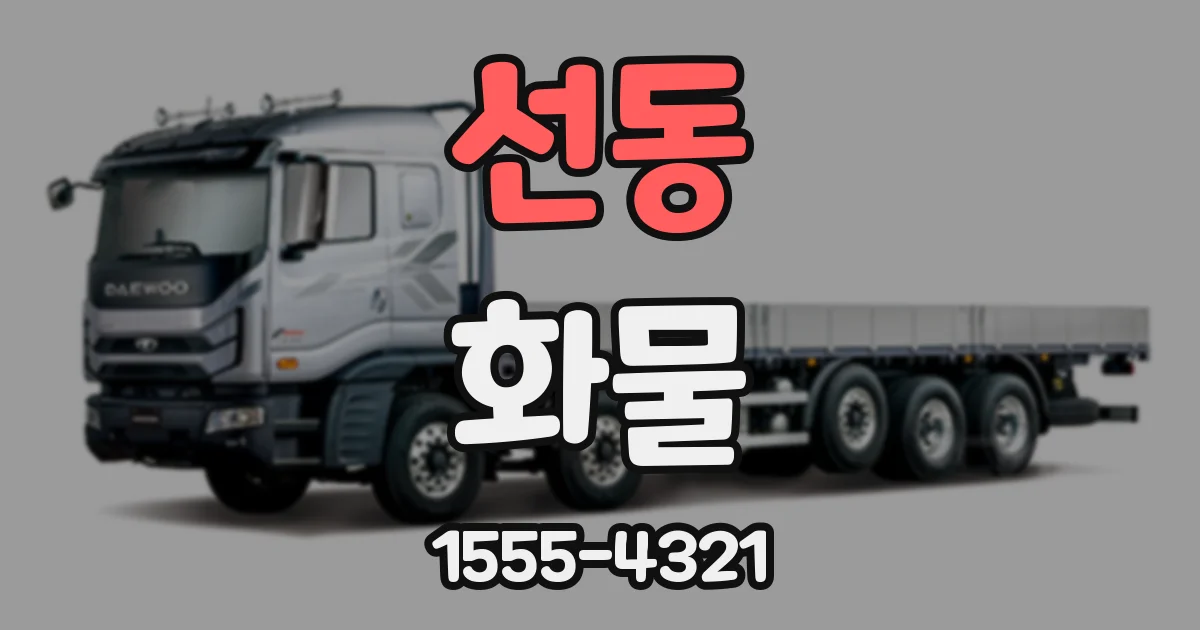 선동 화물