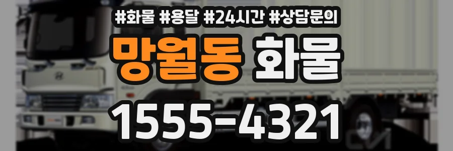 망월동 화물