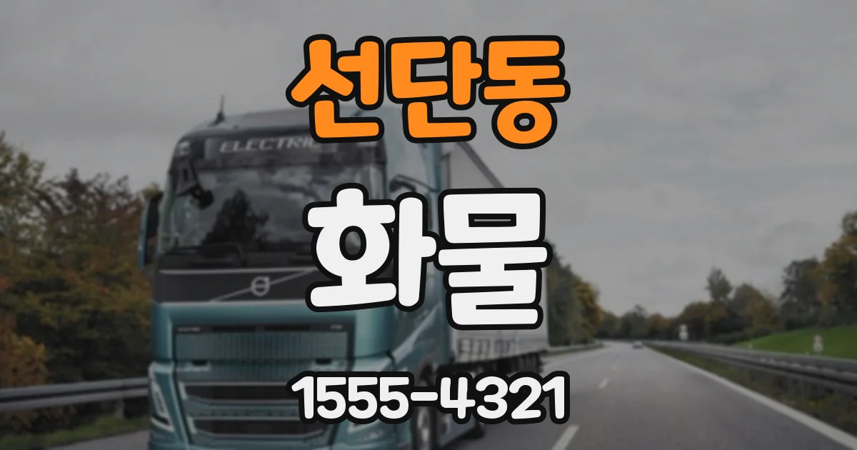 선단동 화물