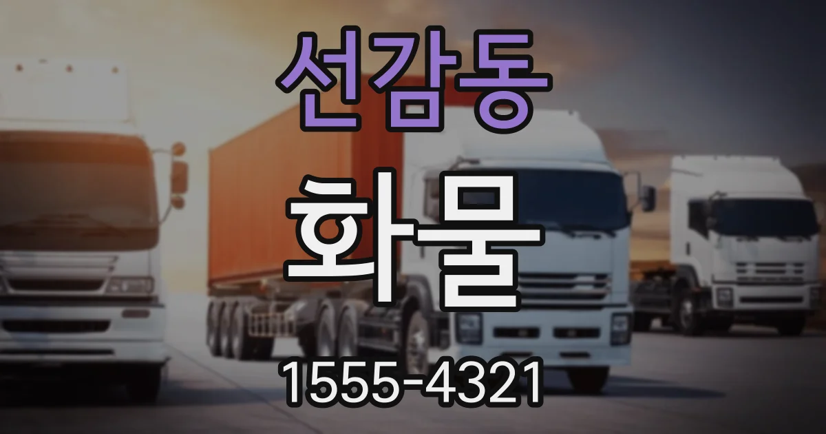 선감동 화물