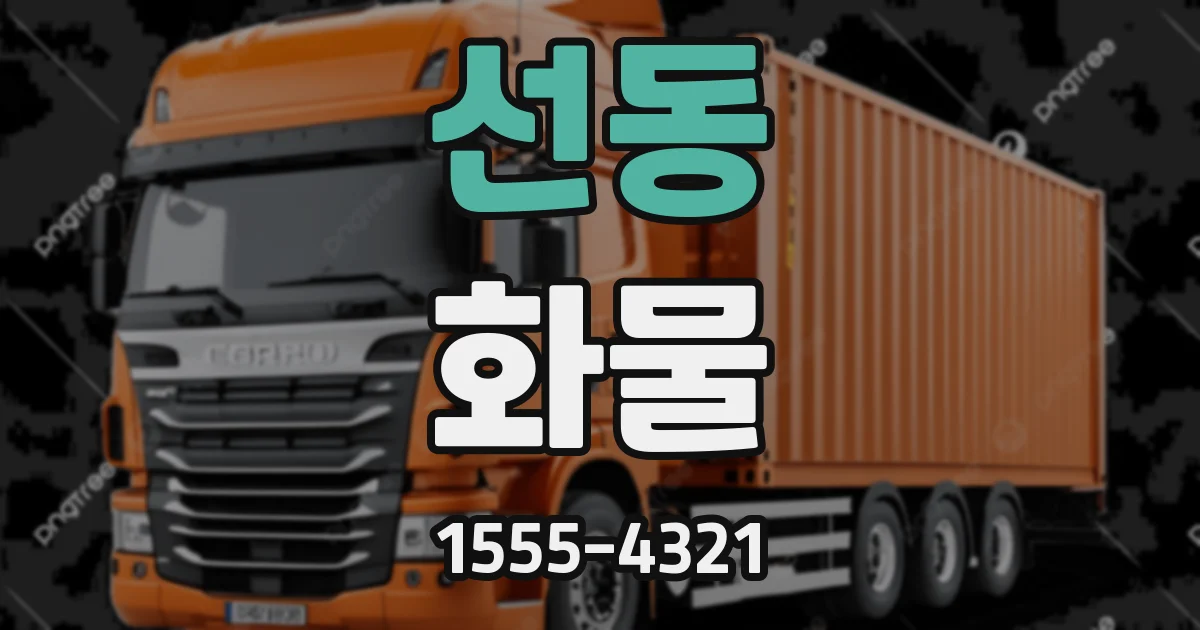 선동 화물