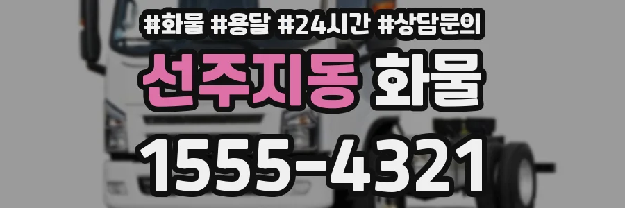 선주지동 화물