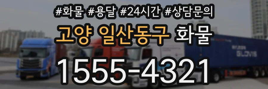고양 일산동구 화물