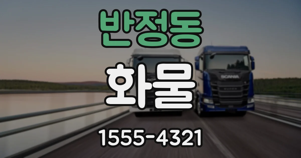 반정동 화물