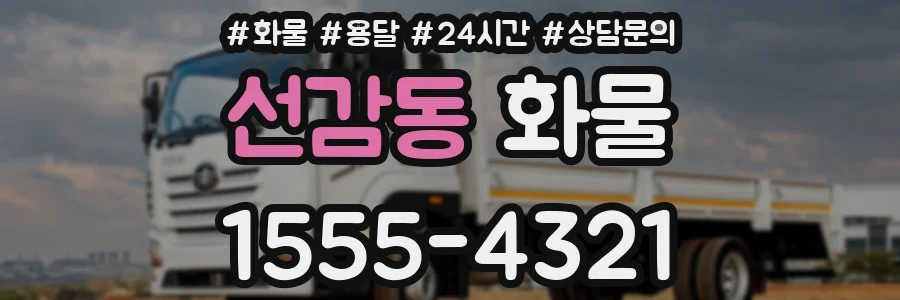 선감동 화물