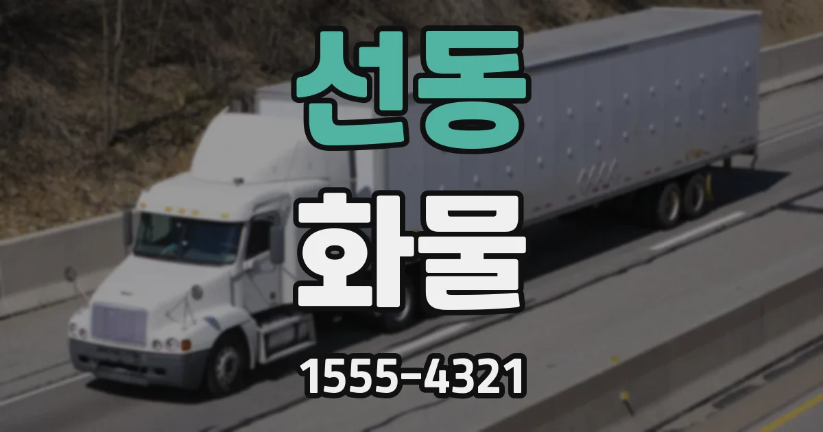 선동 화물