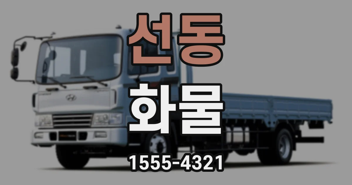 선동 화물