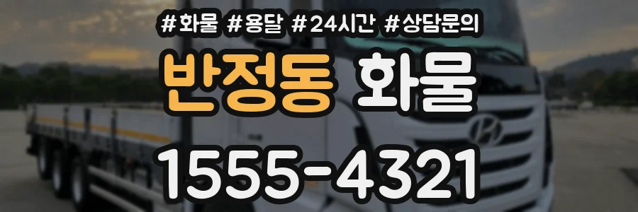 반정동 화물