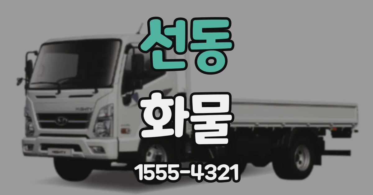 선동 화물