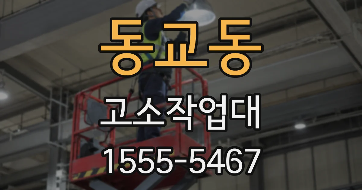 동교동 고소작업대