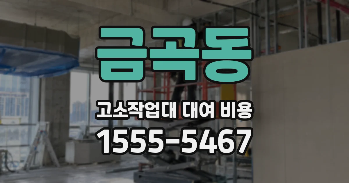 금곡동 고소작업대 대여 비용