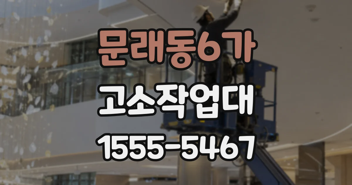 문래동6가 고소작업대
