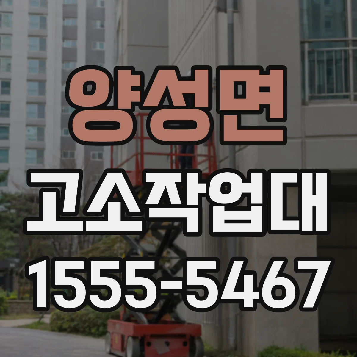 양성면 고소작업대