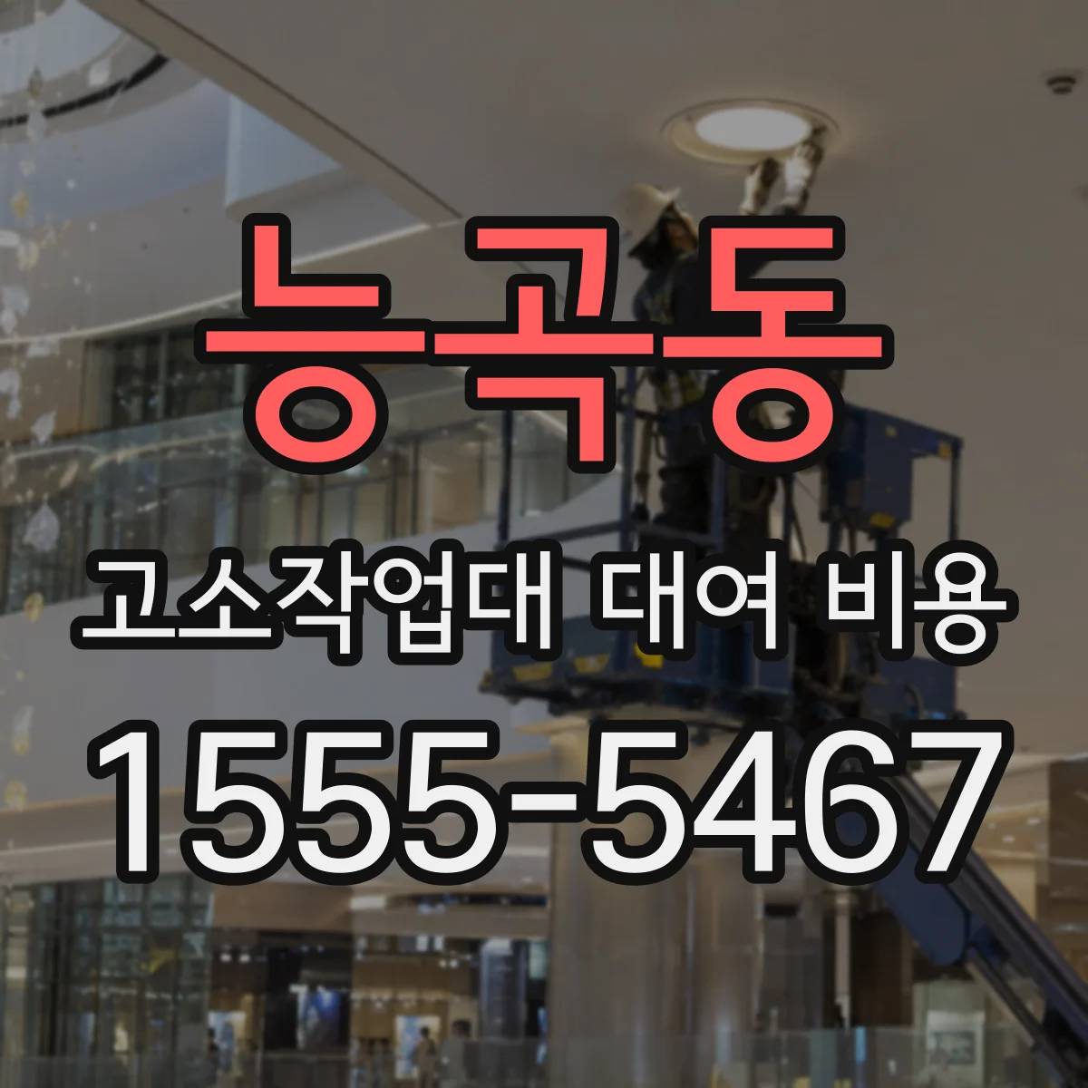 능곡동 고소작업대 대여 비용