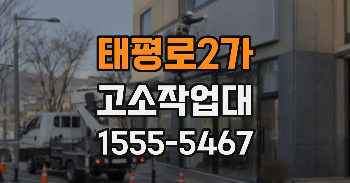 태평로2가 고소작업대