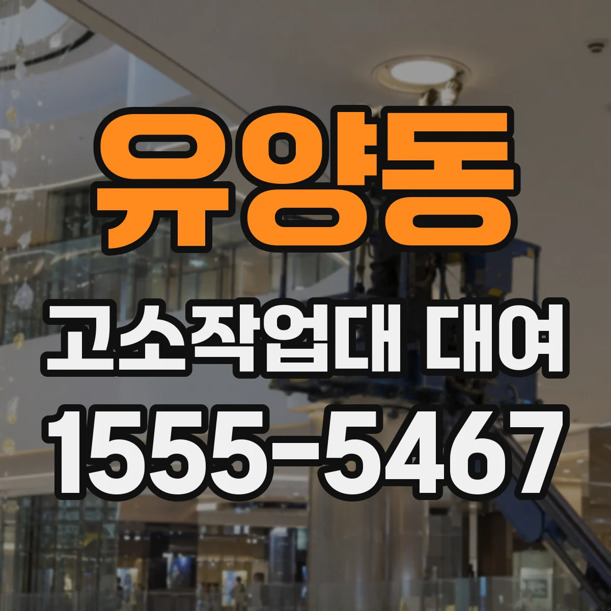 유양동 고소작업대 대여
