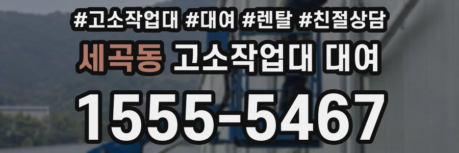 세곡동 고소작업대 대여
