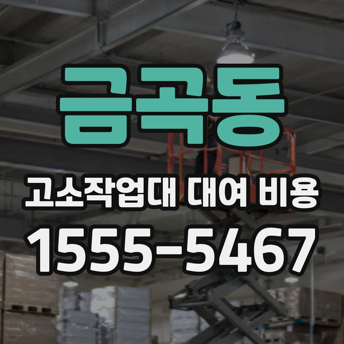 금곡동 고소작업대 대여 비용