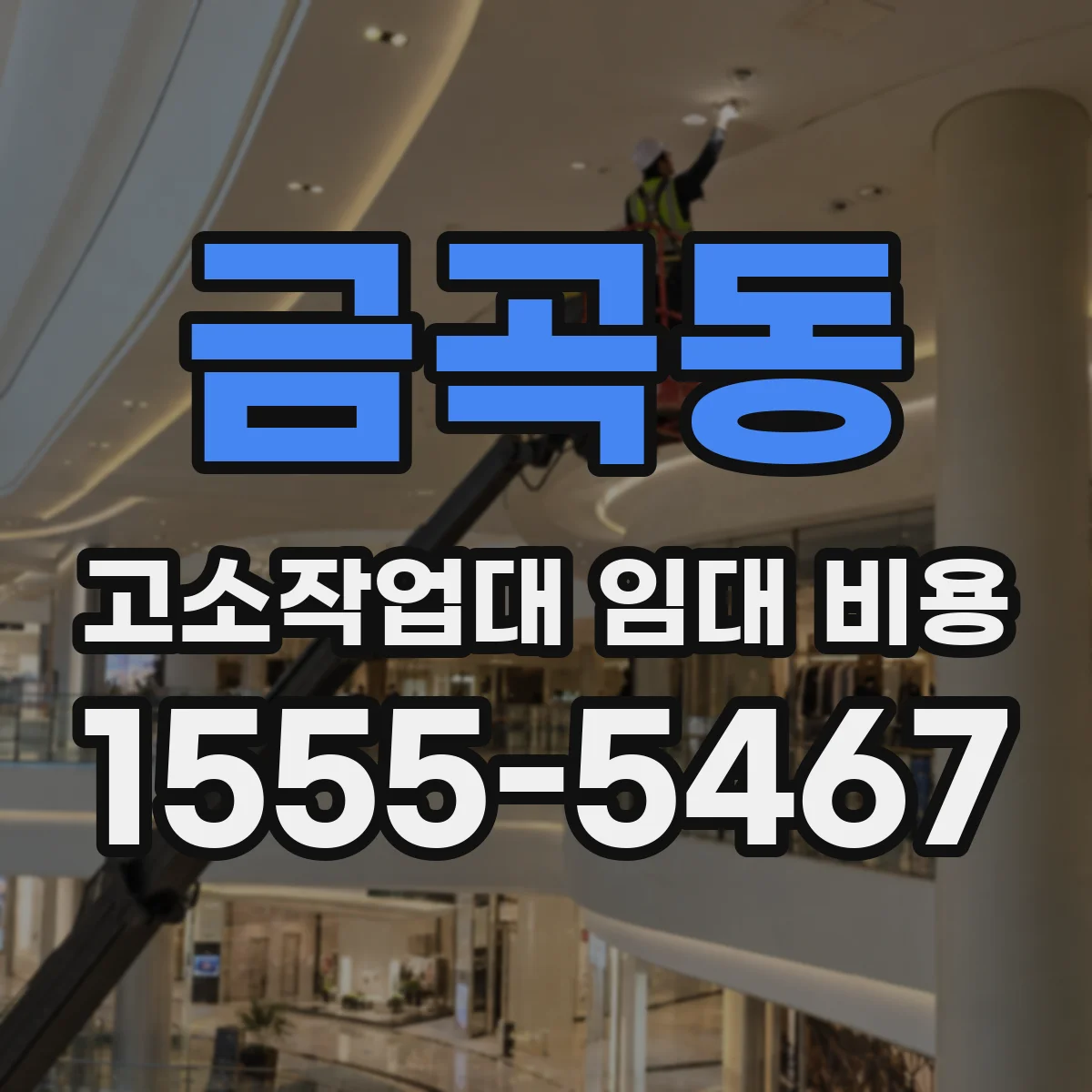 금곡동 고소작업대 임대 비용