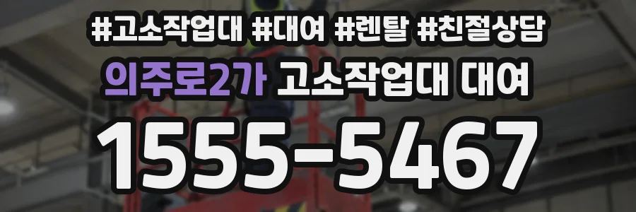 의주로2가 고소작업대 대여