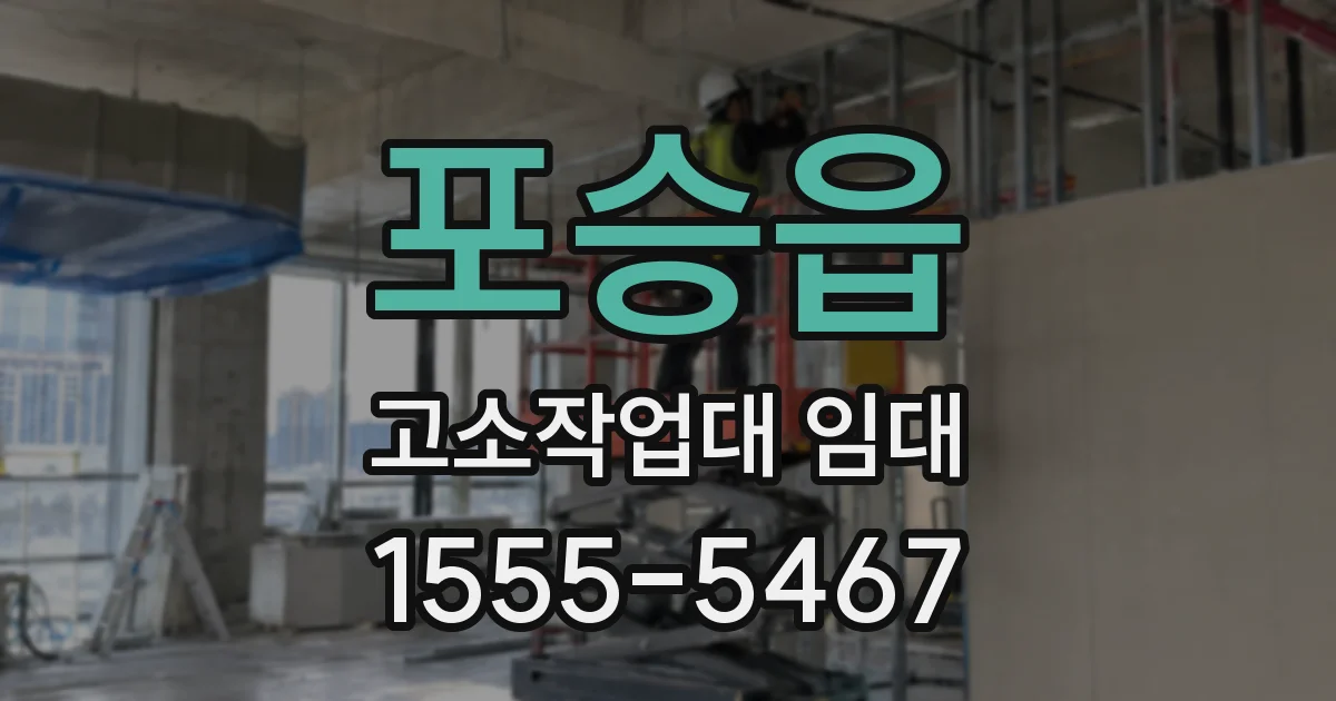 포승읍 고소작업대 임대