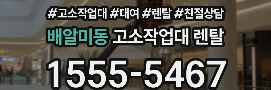 배알미동 고소작업대 렌탈