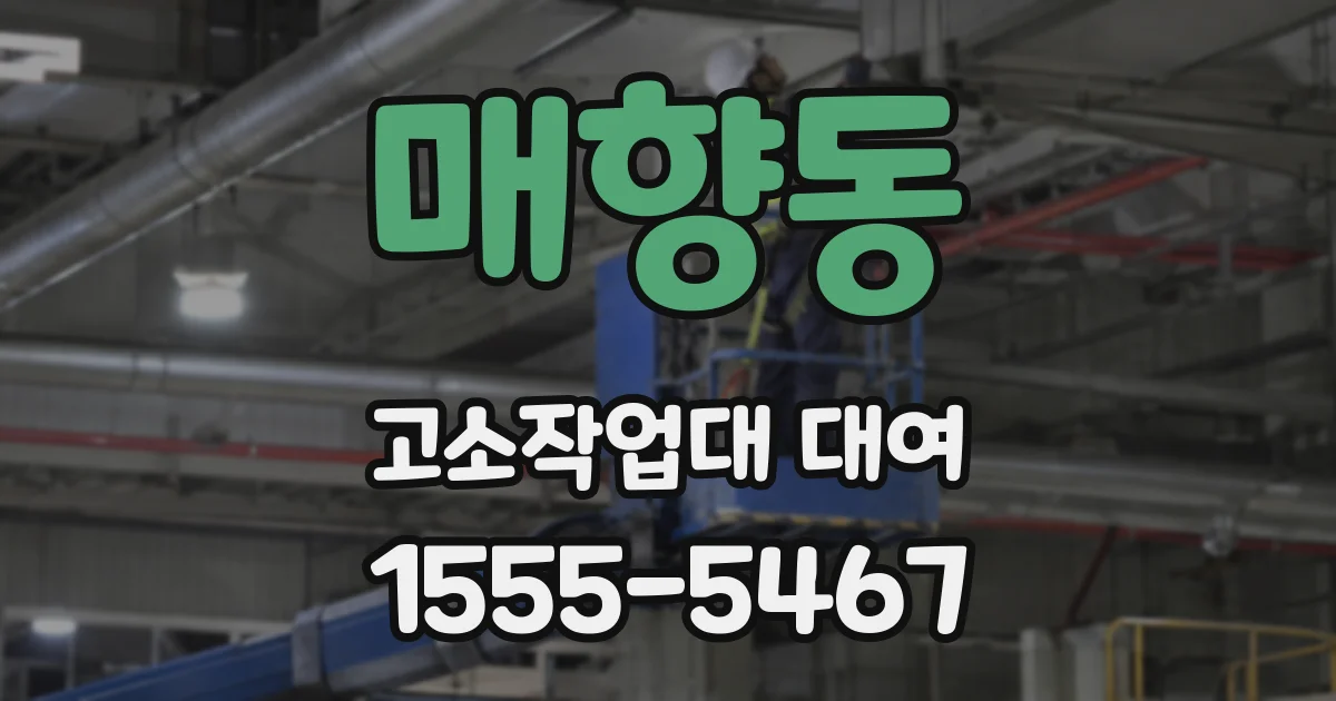 매향동 고소작업대 대여