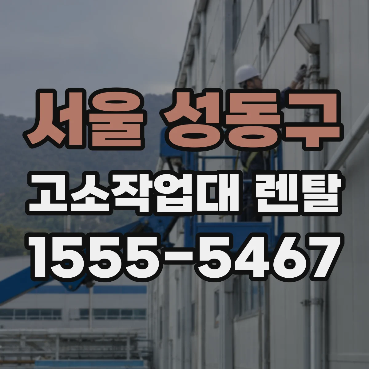 서울 성동구 고소작업대 렌탈