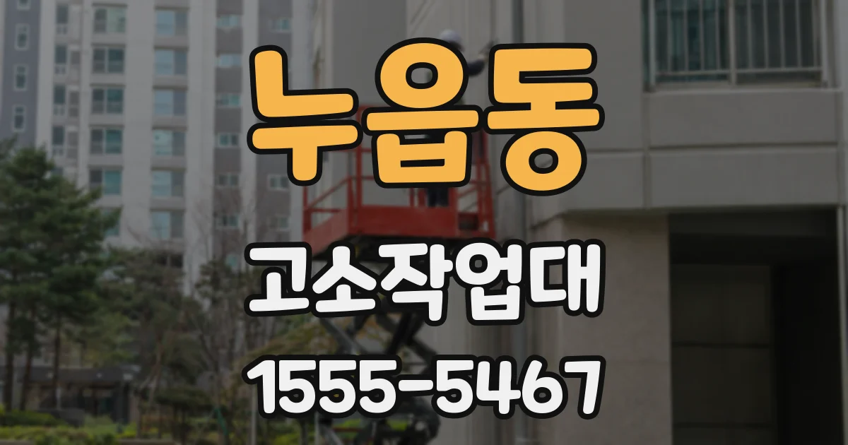 누읍동 고소작업대