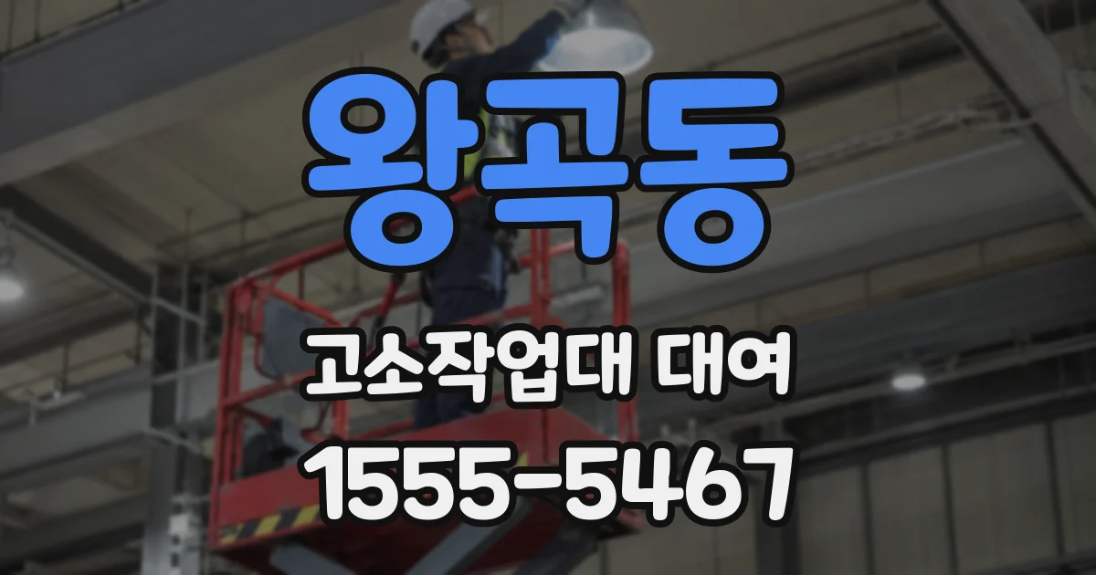 왕곡동 고소작업대 대여