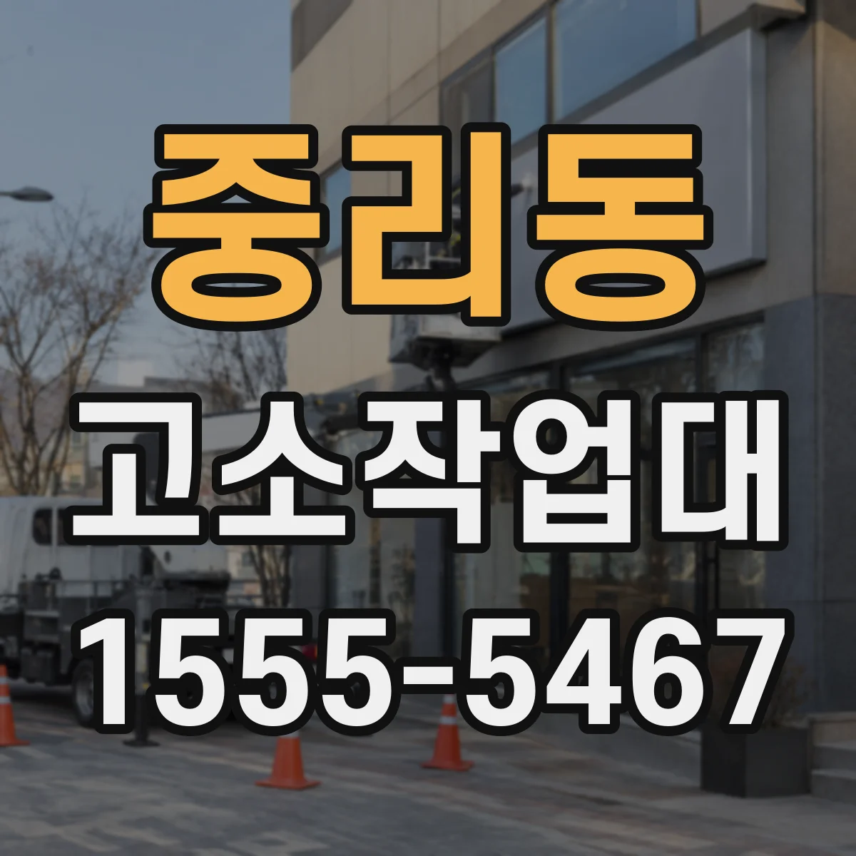중리동 고소작업대