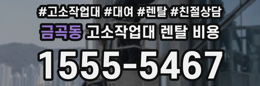 금곡동 고소작업대 렌탈 비용