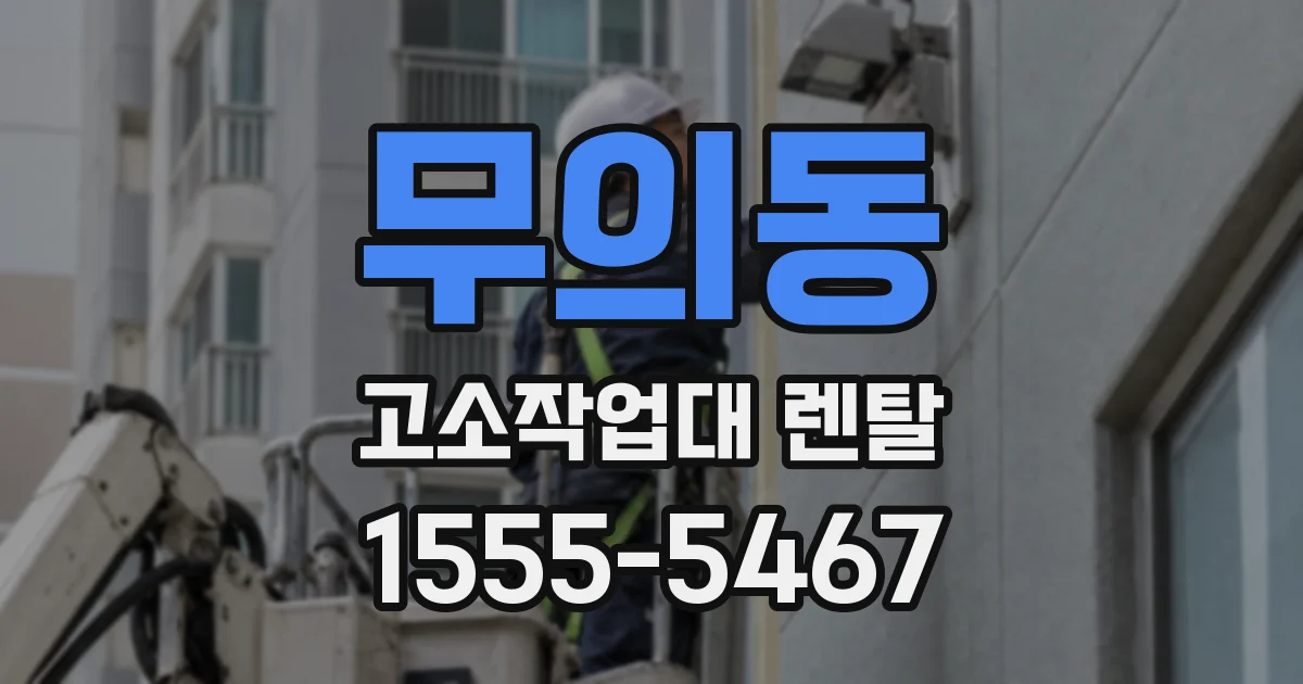 무의동 고소작업대 렌탈