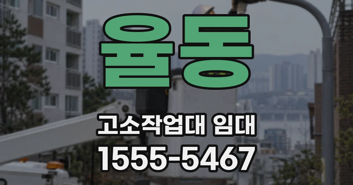 율동 고소작업대 임대
