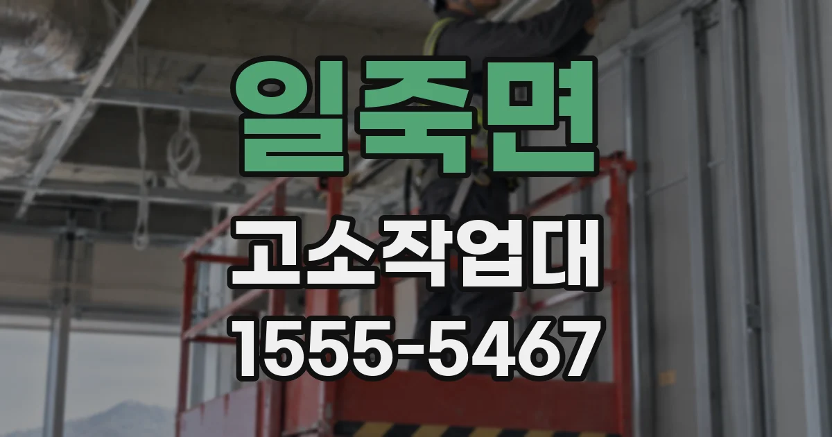 일죽면 고소작업대