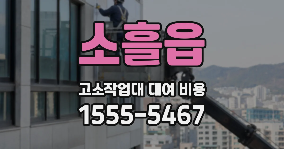 소흘읍 고소작업대 대여 비용