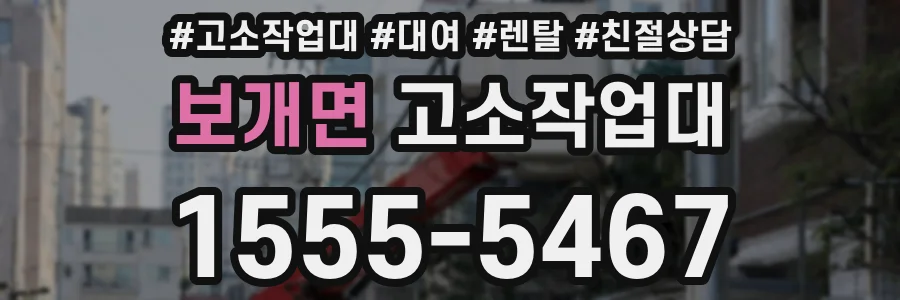 보개면 고소작업대