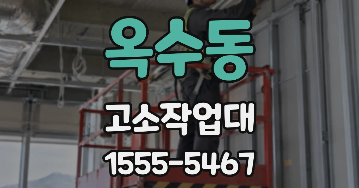 옥수동 고소작업대
