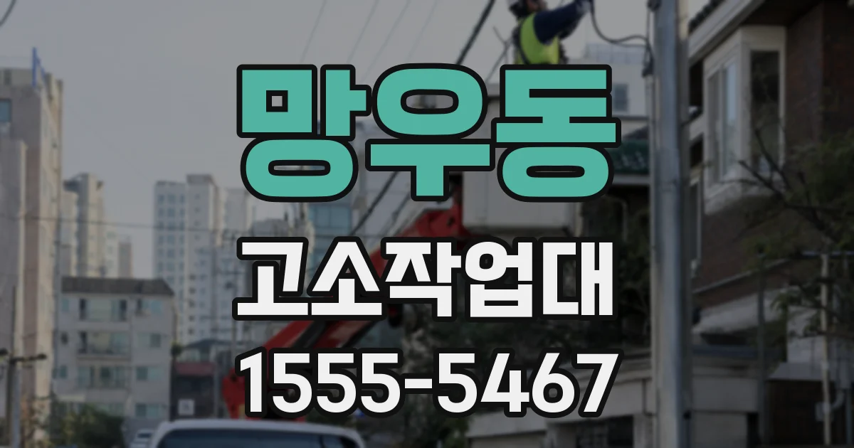 망우동 고소작업대