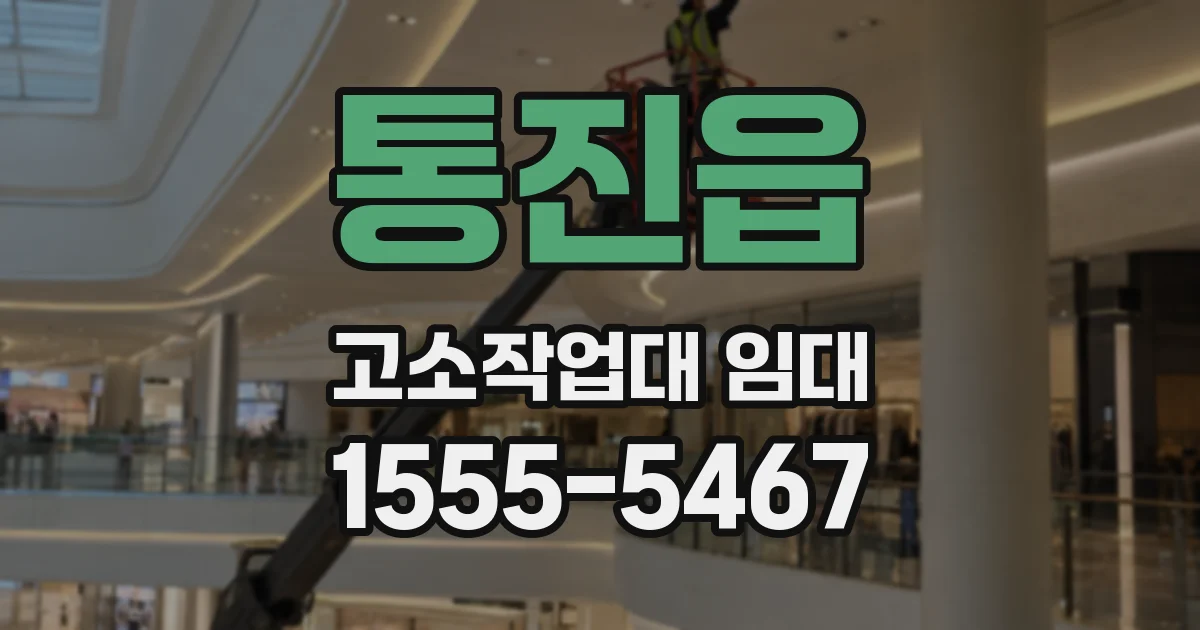 통진읍 고소작업대 임대