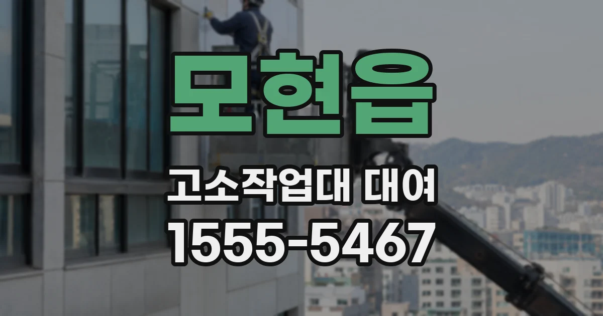 모현읍 고소작업대 대여