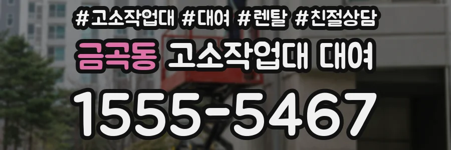 금곡동 고소작업대 대여