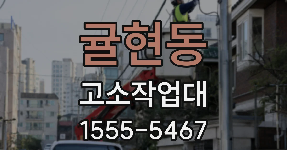 귤현동 고소작업대