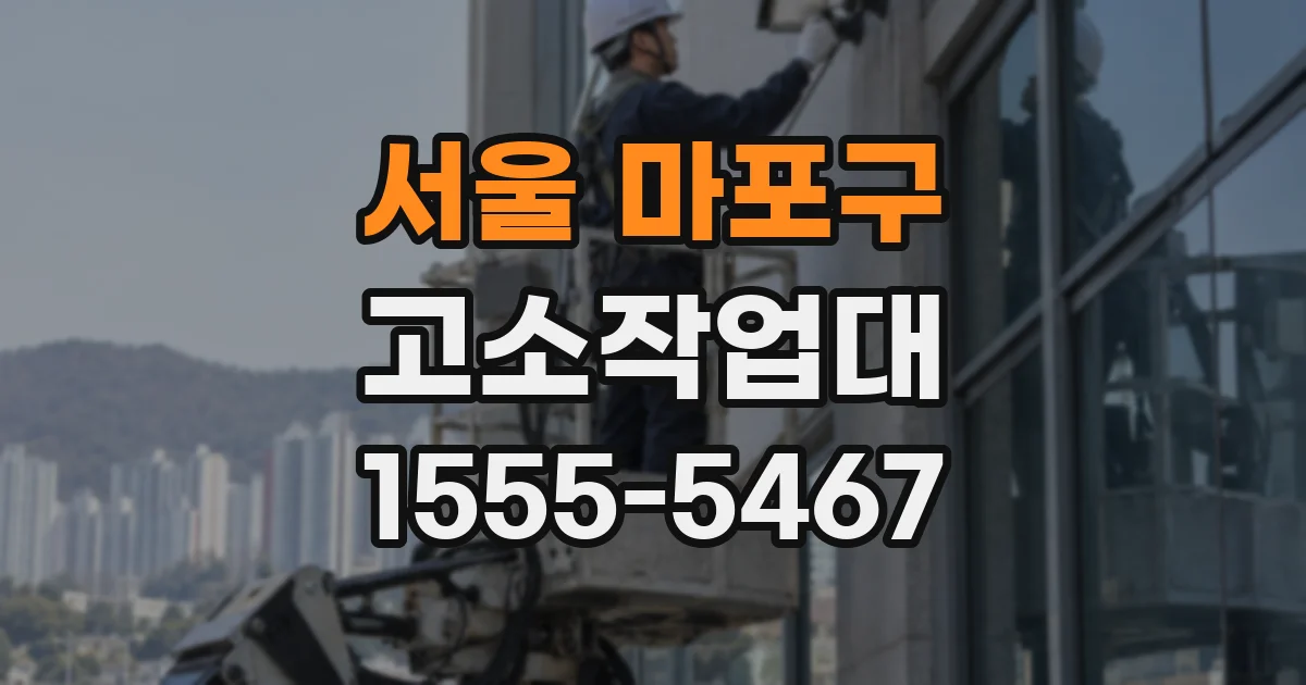 서울 마포구 고소작업대