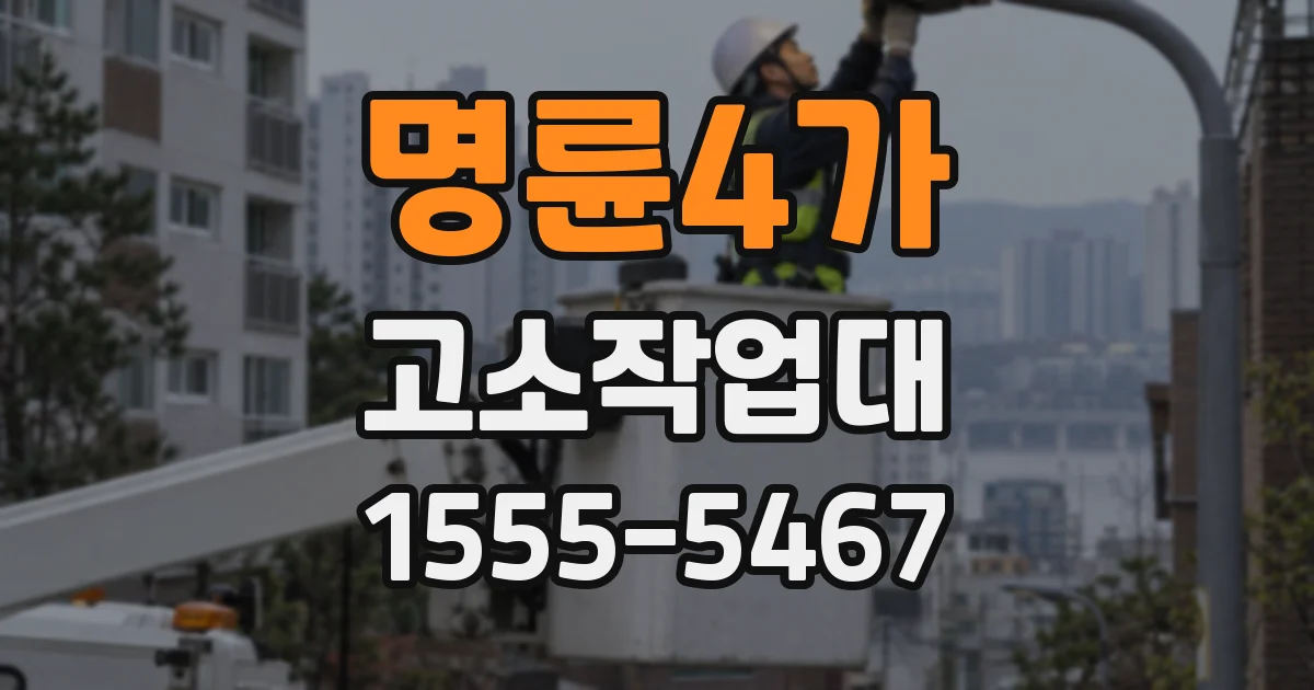 명륜4가 고소작업대